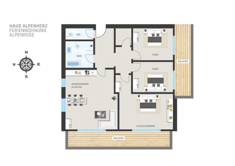 Haus Alpenherz Apartment in Oberstdorf