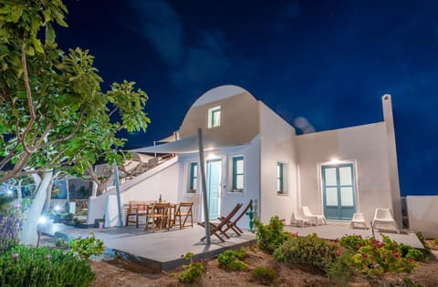 Property building, Night, Garden, Garden view