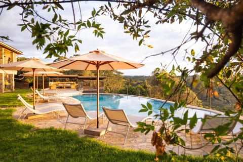 Natural landscape, Pool view, Swimming pool, sunbed