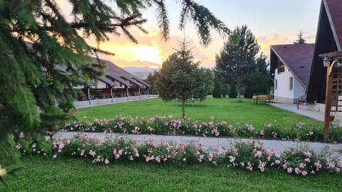 Property building, Natural landscape, Garden, Sunset