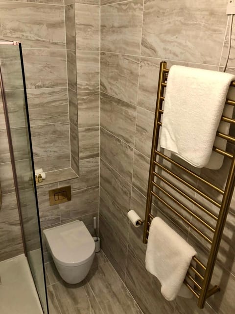 Shower, Toilet, Bathroom, towels