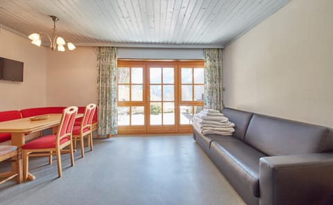 Bed, Living room, Seating area