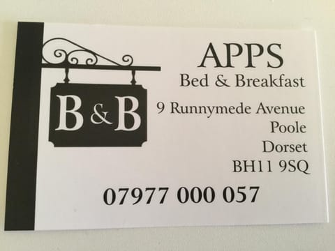 Apps B&B Bed and Breakfast in Bournemouth