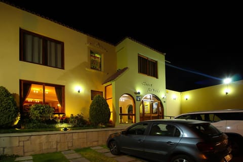 Property building, Night, Parking