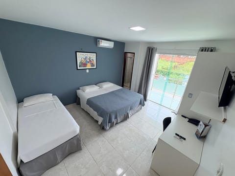Bed, Photo of the whole room, Bedroom, air conditioner