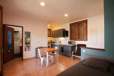 Kitchen or kitchenette, Seating area, Dining area, oven, stove