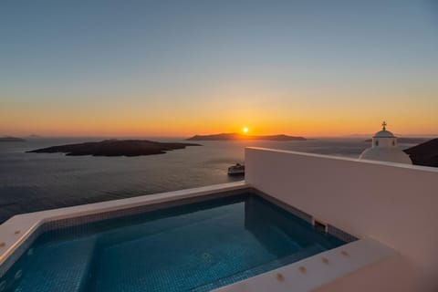 Swimming pool, Sunset
