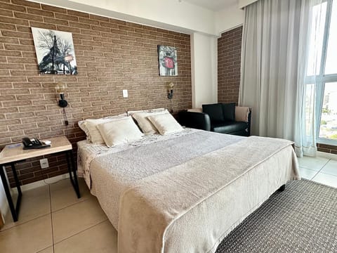 Bed, Seating area, Bedroom