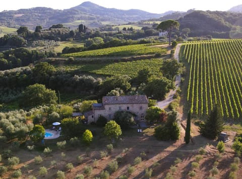 Property building, Natural landscape, Bird's eye view