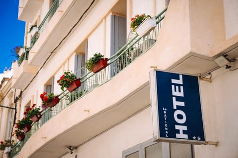 Property building, Facade/entrance, Day, View (from property/room), Balcony/Terrace, Logo/Certificate/Sign
