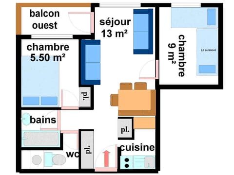 Appartement à Lanslebourg, 7 pers, près des pistes - FR-1-508-98 Apartment in Piedmont