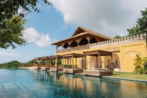 Property building, Natural landscape, Garden, Garden view, Pool view, Swimming pool
