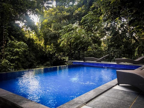 Swimming pool, Sunset