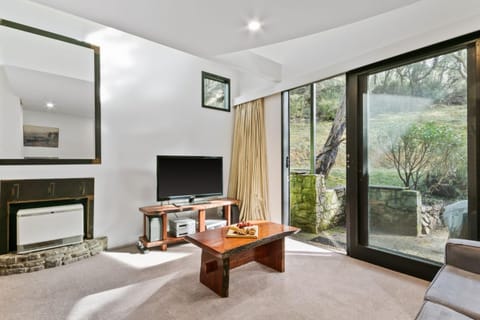 Living room, Seating area, Garden view