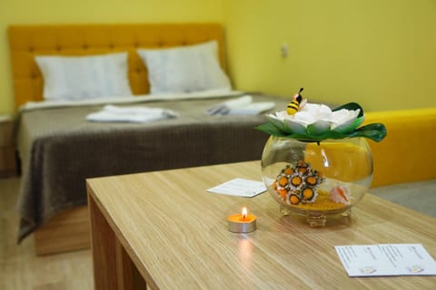 Communal lounge/ TV room, Bed, Living room, Bedroom