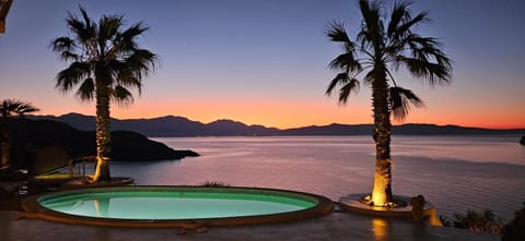 Natural landscape, Mountain view, Sea view, Swimming pool, Sunset