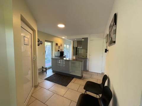 Facade/entrance, kitchen