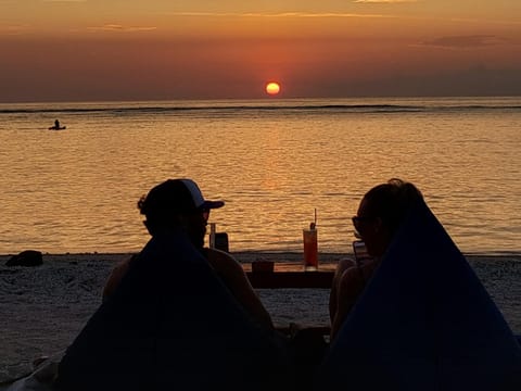 People, Beach, Guests, Sunset