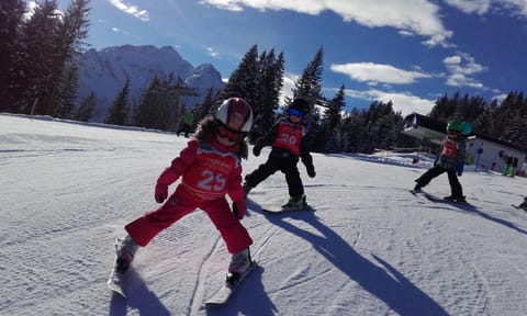 Day, People, Winter, Skiing, group of guests