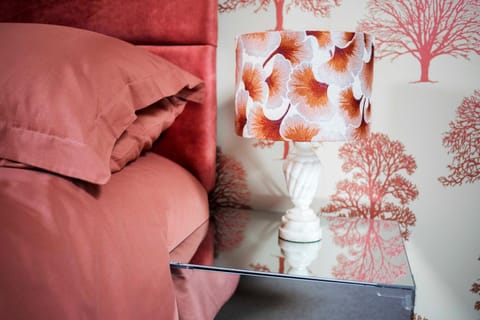 Bed, Decorative detail, Bedroom