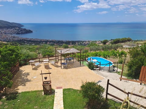 Patio, Pool view, sunbed