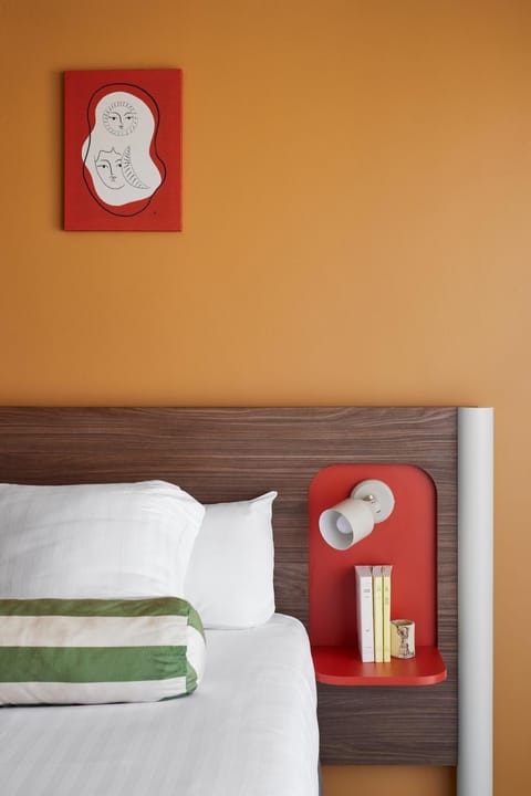 Bed, Decorative detail, Bedroom