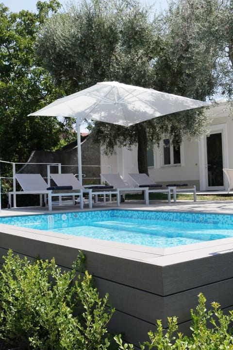 Patio, Day, Garden, Garden view, Pool view, Swimming pool, sunbed