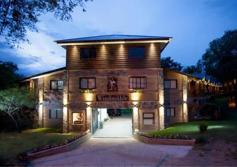Property building, Facade/entrance, Sunset