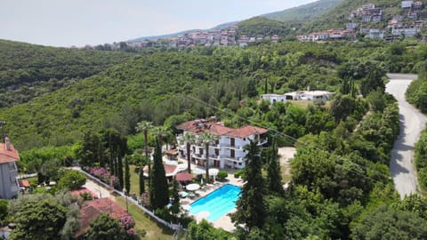 Property building, Nearby landmark, Natural landscape, Bird's eye view, Swimming pool