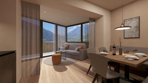 View (from property/room), Living room, Dining area