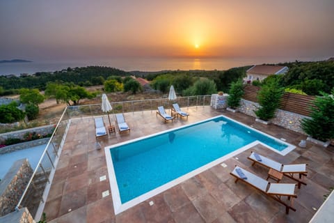 Pool view, Swimming pool, Sunset