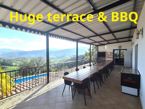 Private Mansion 7 bedroom, 6 bathrooms & private pool with spectacular views over entire Costa del Sol 'SAN JACINTO' House in Sierra de las Nieves