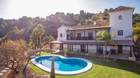 Private Mansion 7 bedroom, 6 bathrooms & private pool with spectacular views over entire Costa del Sol 'SAN JACINTO' House in Sierra de las Nieves