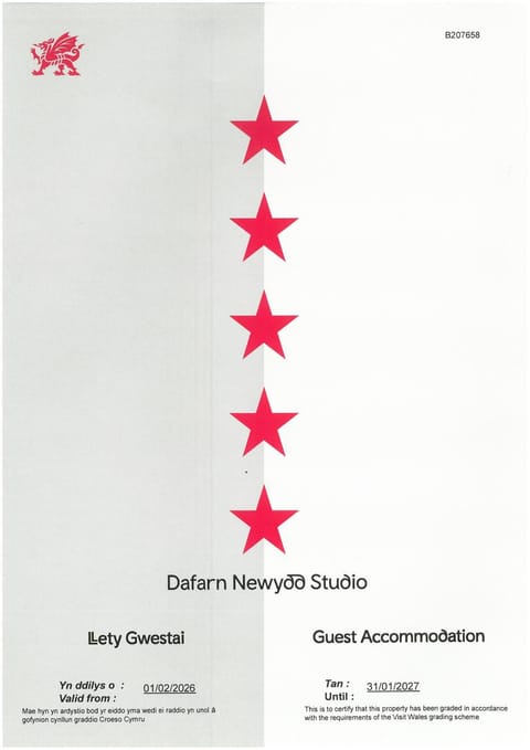 Dafarn Newydd Studio Vacation rental in Wales