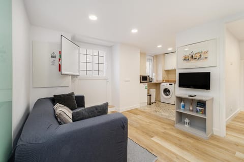 Living room, kitchen