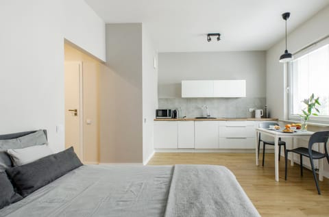 Kitchen or kitchenette, Living room, Dining area
