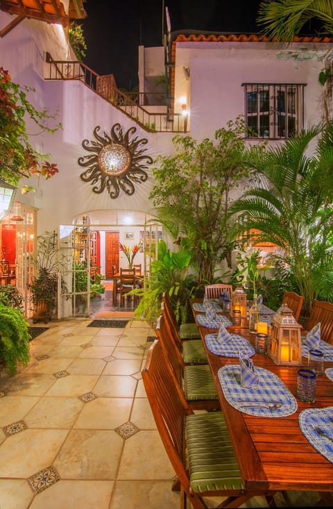 Patio, Night, Garden