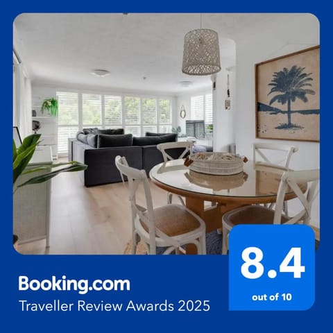 Living room, Dining area, Text overlay