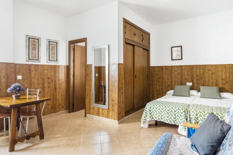 Property building, Living room, Bedroom