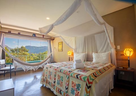 Natural landscape, Photo of the whole room, Bedroom, Mountain view