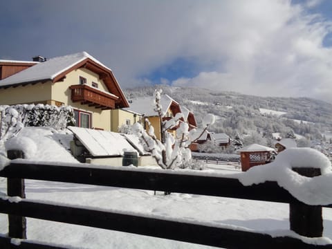Property building, Natural landscape, Winter, View (from property/room), Mountain view