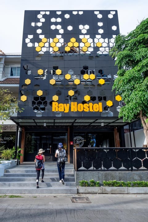 Property building, Facade/entrance, People