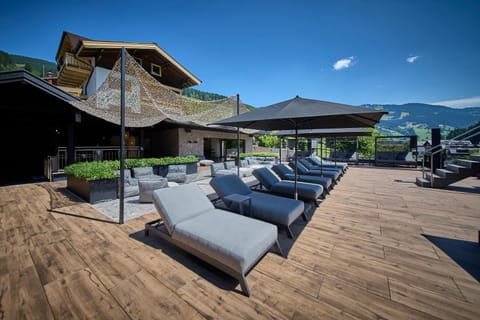 Mountain view, sunbed