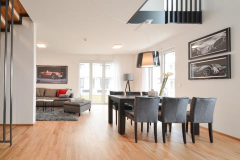 Living room, Seating area, Dining area