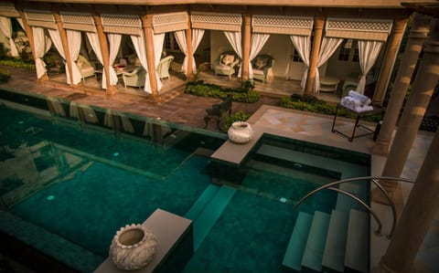 Patio, Pool view
