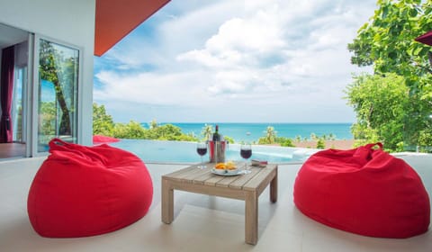 Patio, Sea view, Swimming pool