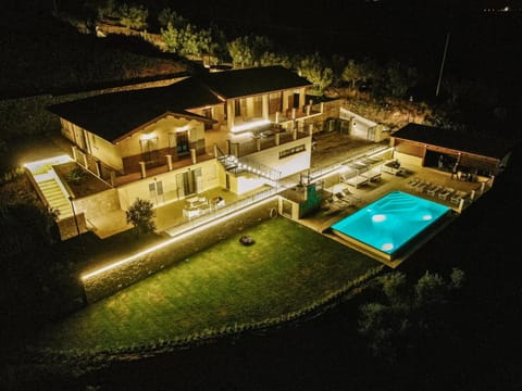 Property building, Facade/entrance, Night, Pool view, Swimming pool
