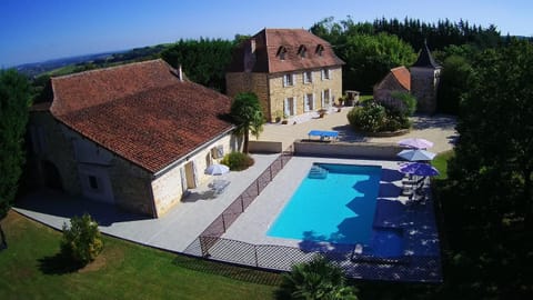 Property building, Bird's eye view, Swimming pool