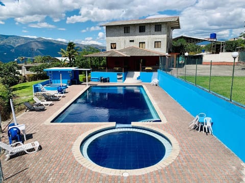 Natural landscape, Mountain view, Swimming pool