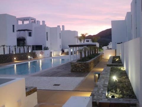 Property building, Patio, Day, Natural landscape, Mountain view, Pool view, Swimming pool